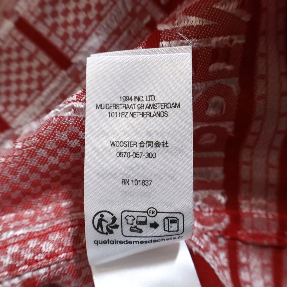 SUPREME(シュプリーム) Tray Jacquard S/S Shirt トレイジャカード 半袖シャツ レッド