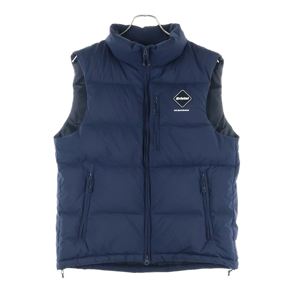 F.C.R.B./F.C.Real Bristol/FCRB(エフシーアールビー/エフシーレアルブリストル) 24AW DOWN VEST ダウンベスト ナイロン ネイビー FCRB-242026