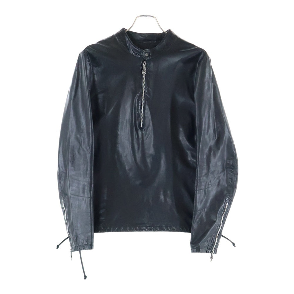 CHROME HEARTS(クロムハーツ) EZ RIDER イージーライダー ダガーハーフジップレザージャケット ブラック/シルバー
