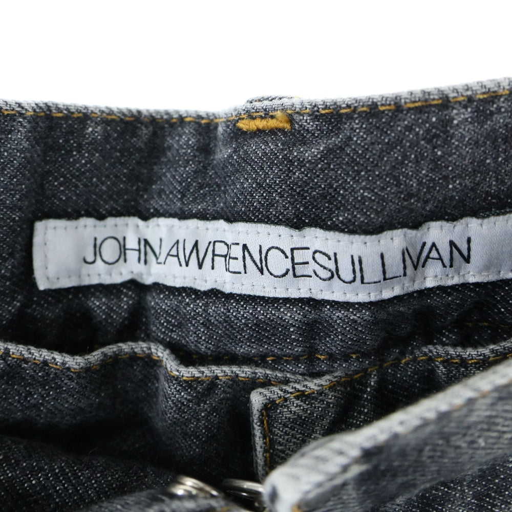 JOHN LAWRENCE SULLIVAN(ジョンローレンスサリバン) ウォッシュド加工 デニム ワイド パンツ グレー JLS-02-23