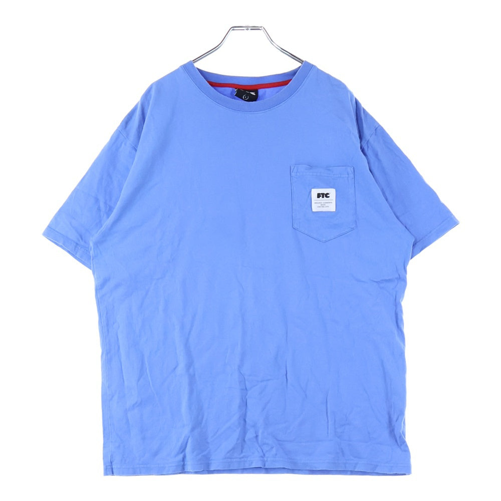 FTC(エフシーティー) POCKET T-SHIRT ポケット刺繍 Tシャツ 半袖カットソー ブルー