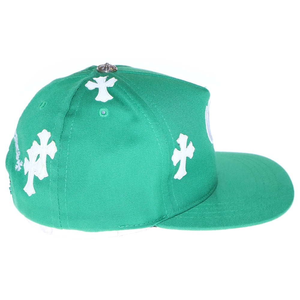 CHROME HEARTS(クロムハーツ) Trucker Cap クロスパッチ CH刺繍 トラッカーキャップ 帽子 グリーン/ホワイト