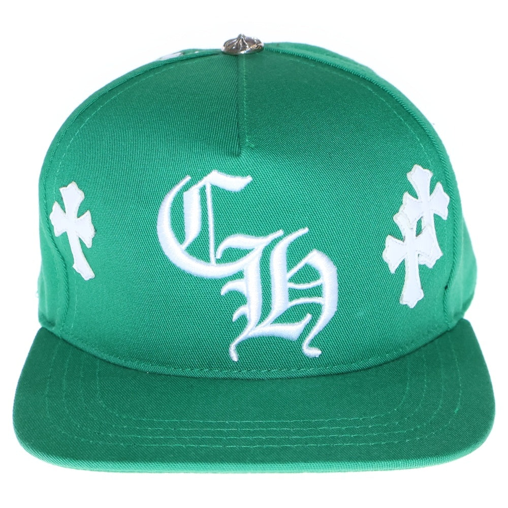 CHROME HEARTS(クロムハーツ) Trucker Cap クロスパッチ CH刺繍 トラッカーキャップ 帽子 グリーン/ホワイト