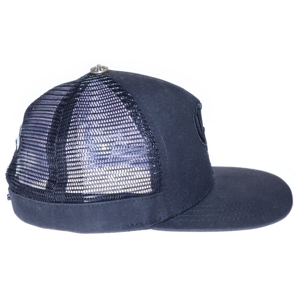 CHROME HEARTS(クロムハーツ) Trucker Cap CH/FUCK YOU刺繍 トラッカーキャップ 帽子 ブラック