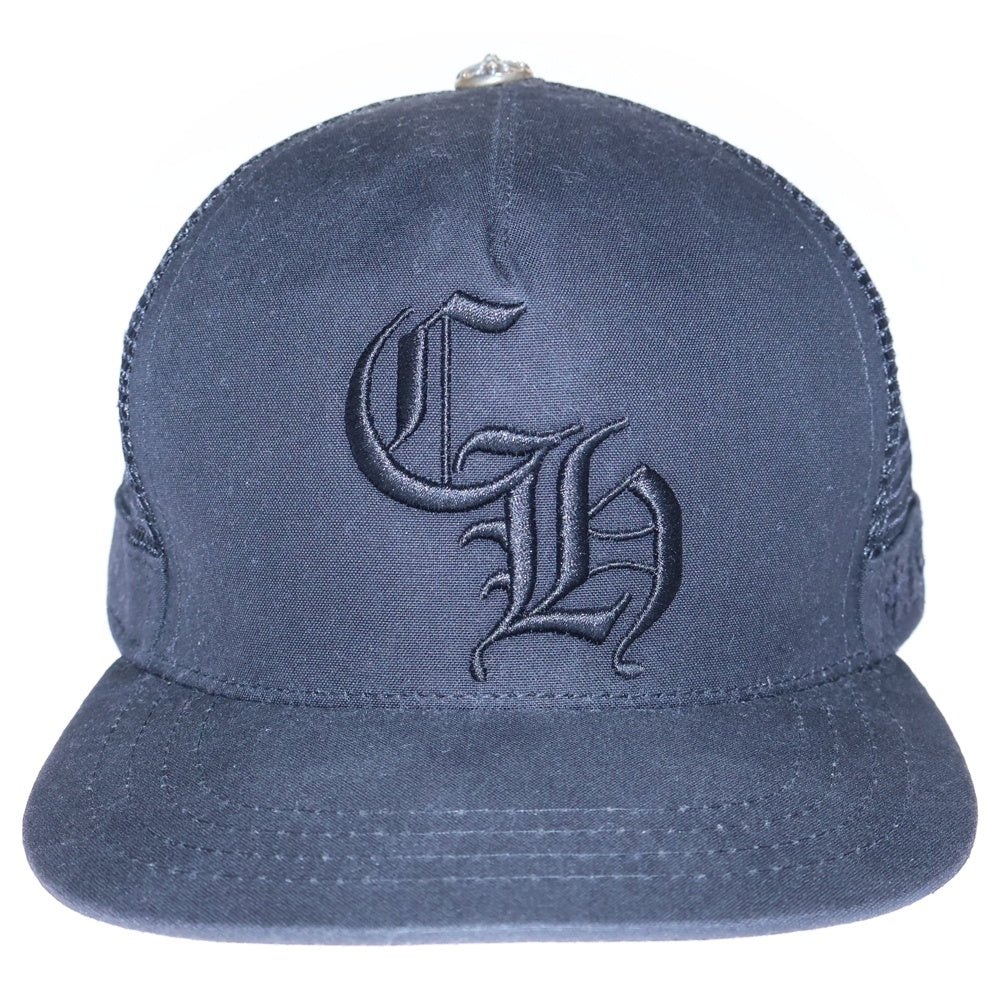 CHROME HEARTS(クロムハーツ) Trucker Cap CH/FUCK YOU刺繍 トラッカーキャップ 帽子 ブラック