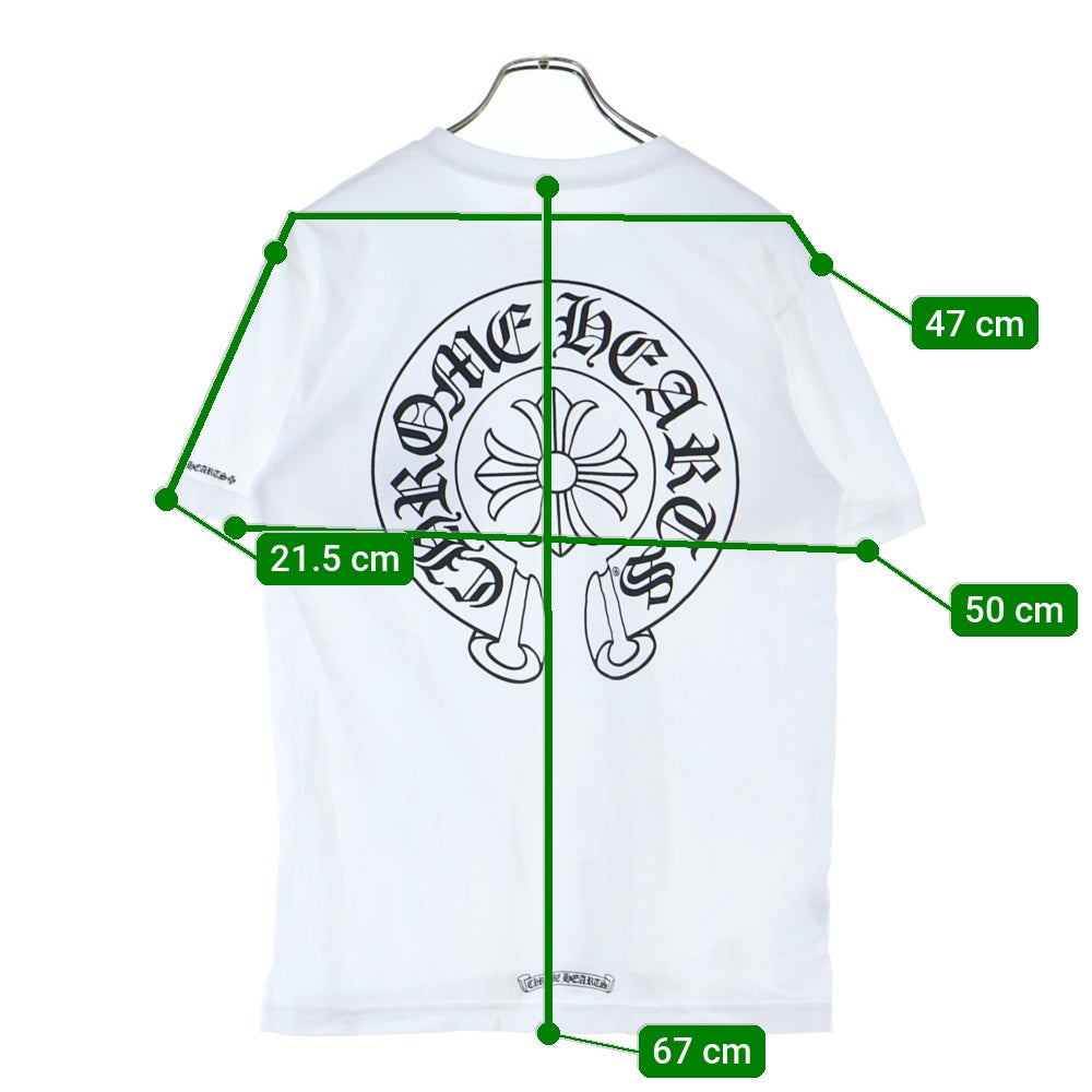 CHROME HEARTS(クロムハーツ) HORSESHOE S/S TEE ホースシュープリント 半袖Tシャツ カットソー ホワイト
