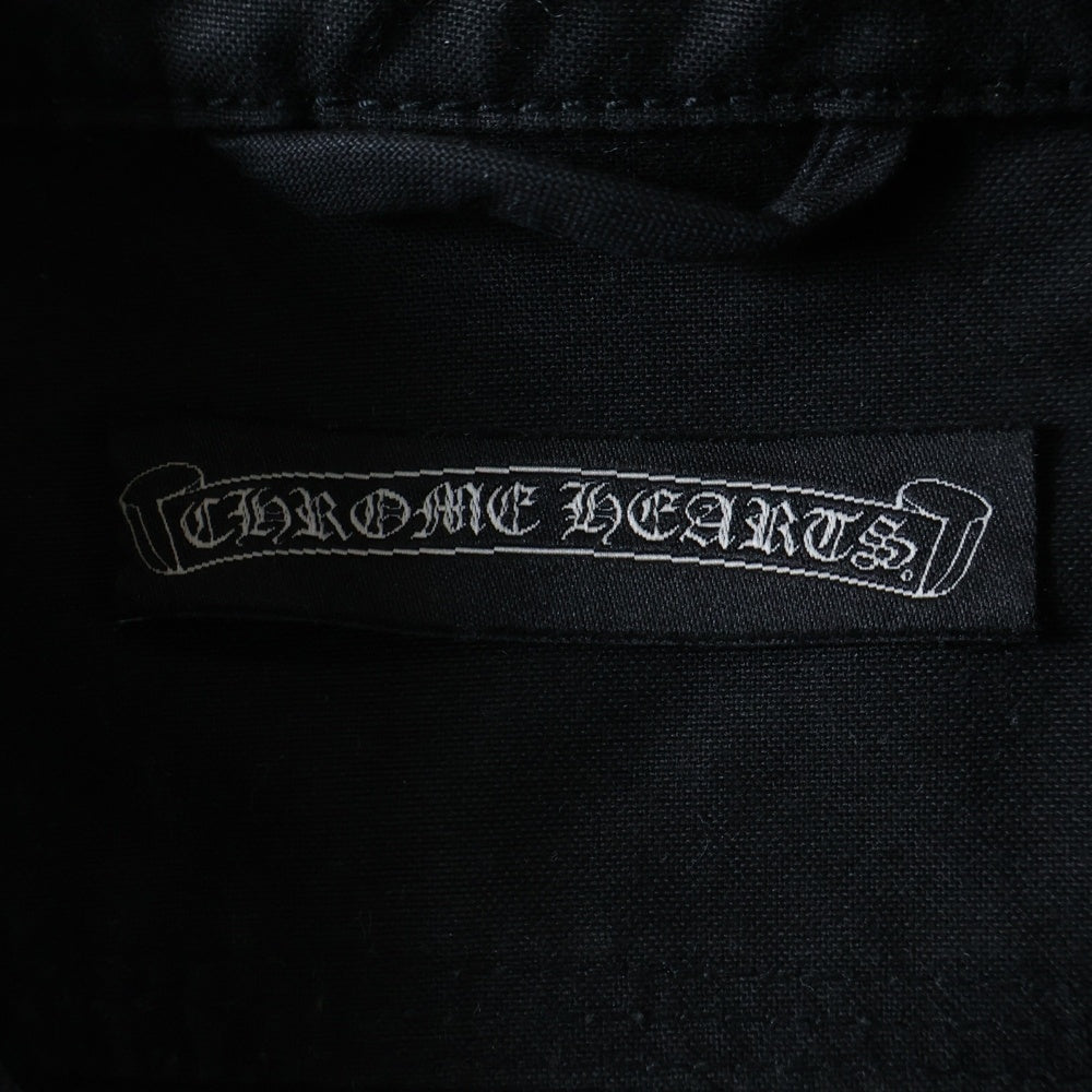 CHROME HEARTS(クロムハーツ) ARMY FBRC V3J クロスボールボタン アーミー長袖シャツ ブラック
