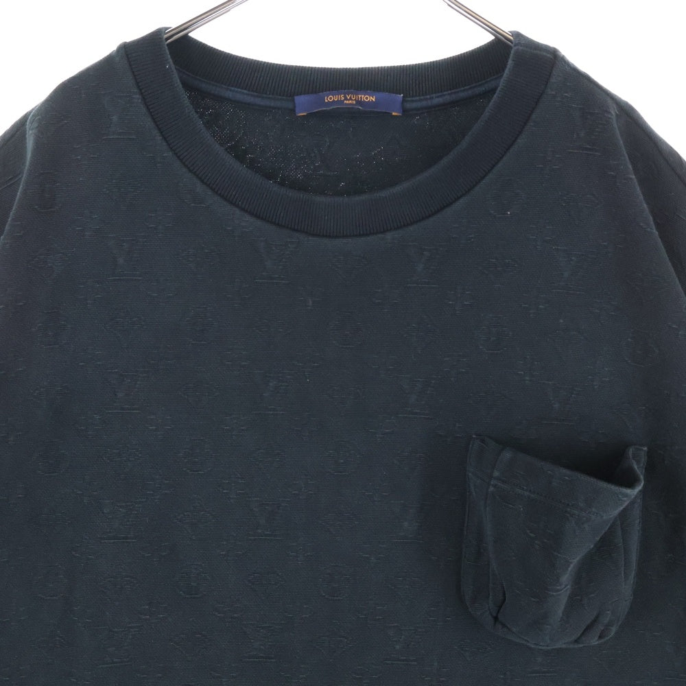 LOUIS VUITTON(ルイヴィトン) グネチャー3Dポケットモノグラム 半袖Tシャツ カットソー ブラック RM222Q TCL HIY49W