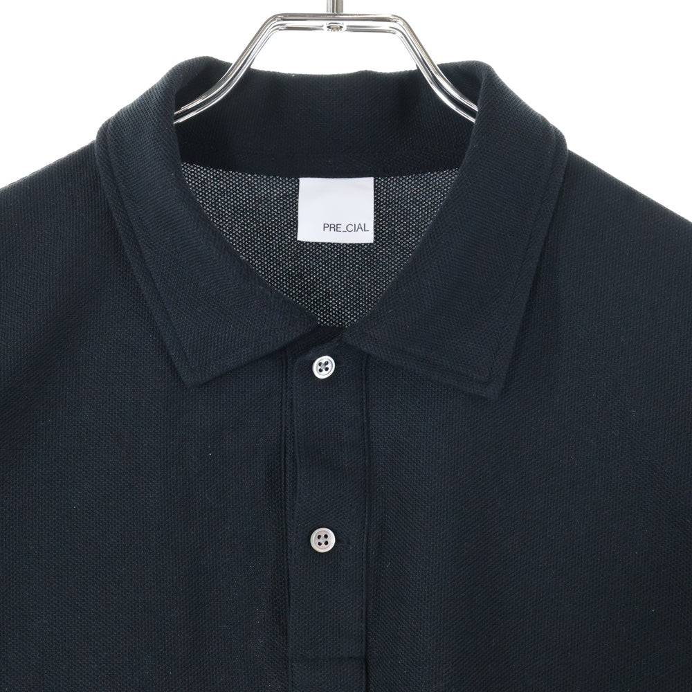 PRE_CIAL(プレシャル) ドライピケジャージー 半袖ポロシャツ ブラック PRE24-70015