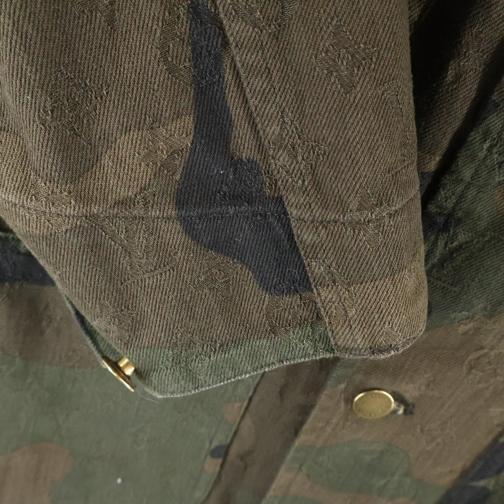 LOUIS VUITTON(ルイヴィトン) 17AW xSUPREME LVジャガードデニムトラッカージャケット ブラウン/グリーン HDK91WDSQ