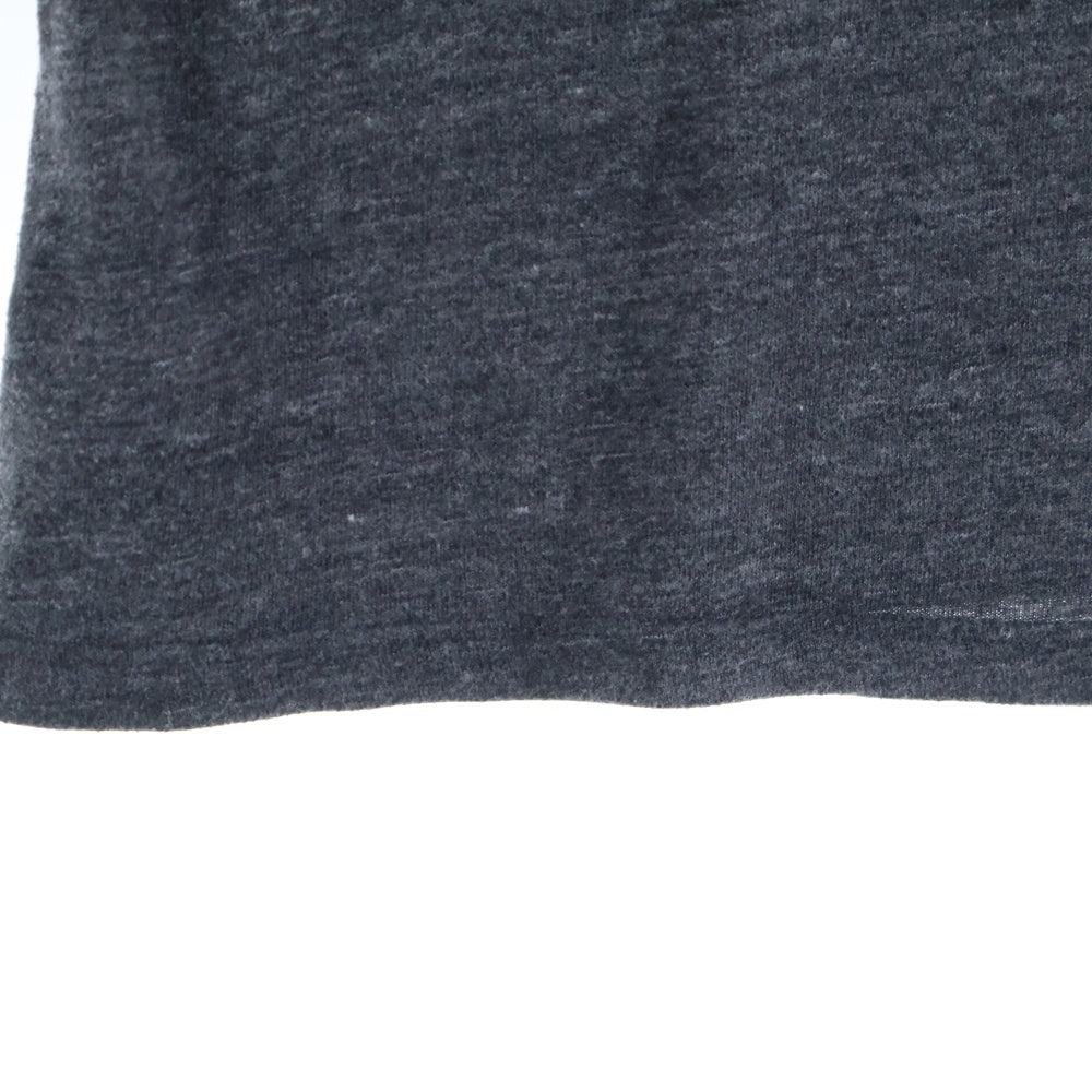 CHROME HEARTS(クロムハーツ) Horseshoe Back ホースシュー バック プリント Vネック コットン 半袖Tシャツ カットソー グレー/レッド