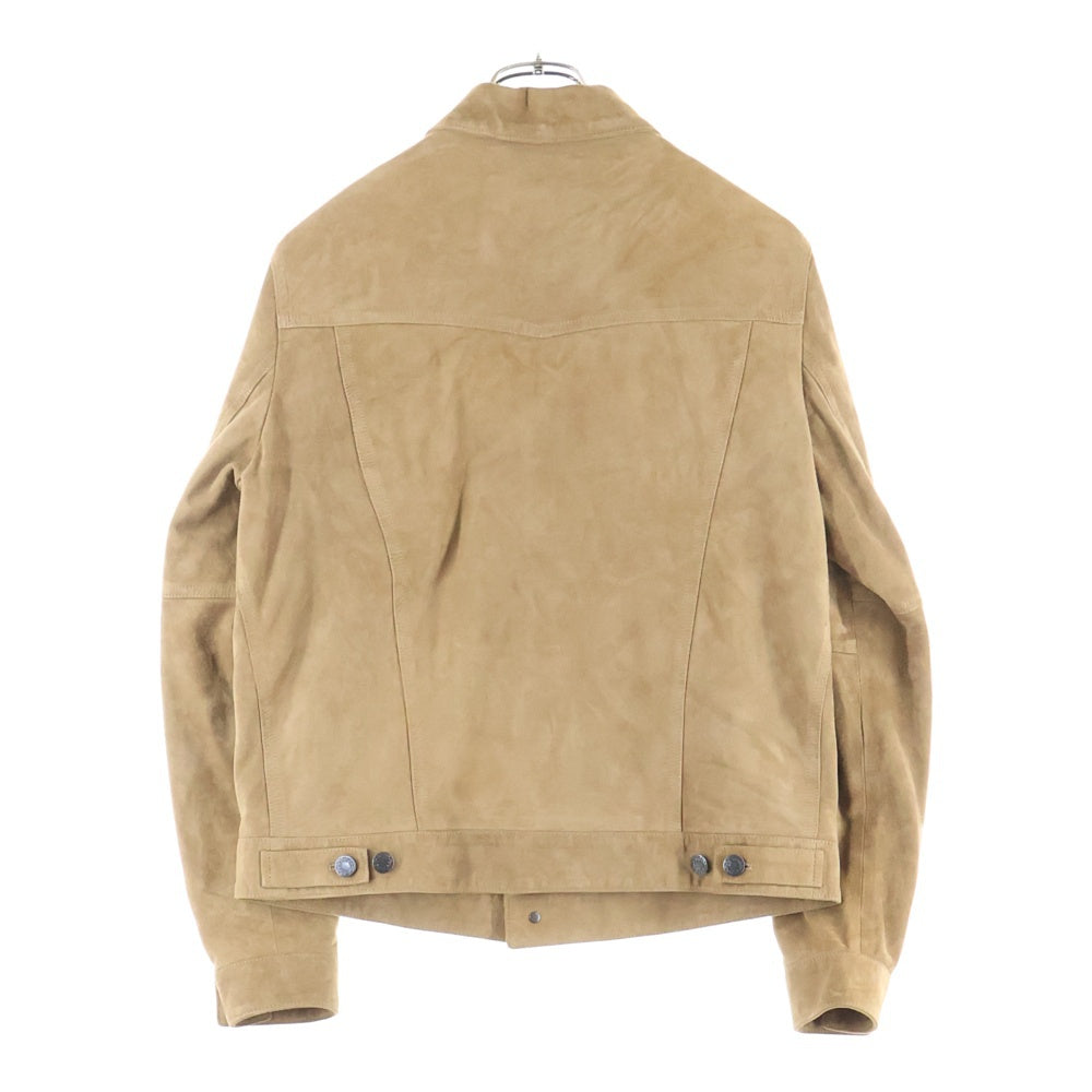 EMMETI(エンメティ) ゴートスキン スウェード ジャケット ブラウン