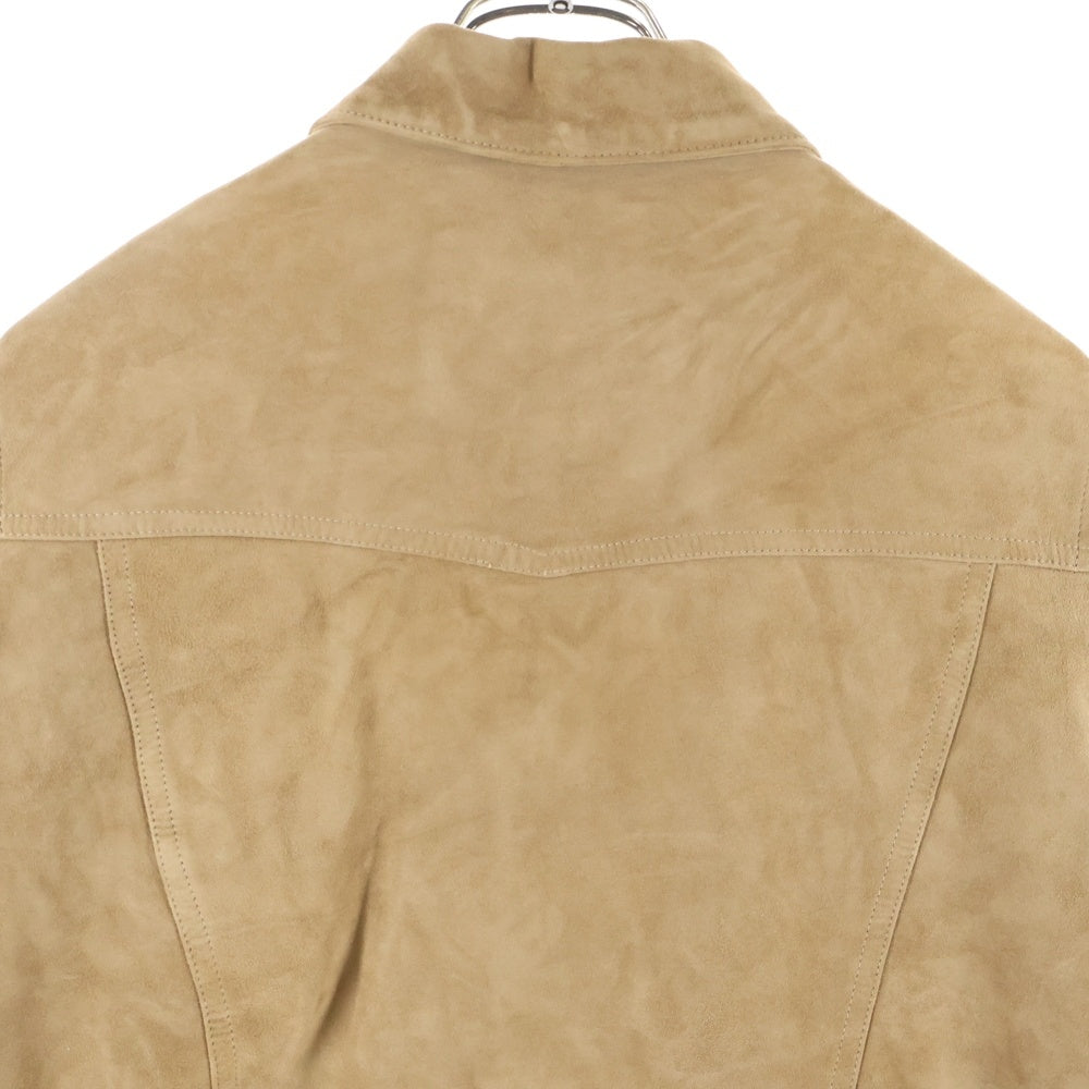 EMMETI(エンメティ) ゴートスキン スウェード ジャケット ブラウン