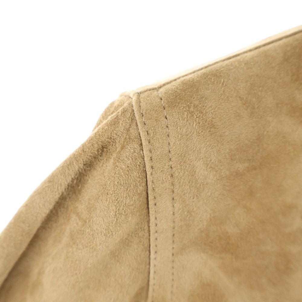 EMMETI(エンメティ) ゴートスキン スウェード ジャケット ブラウン