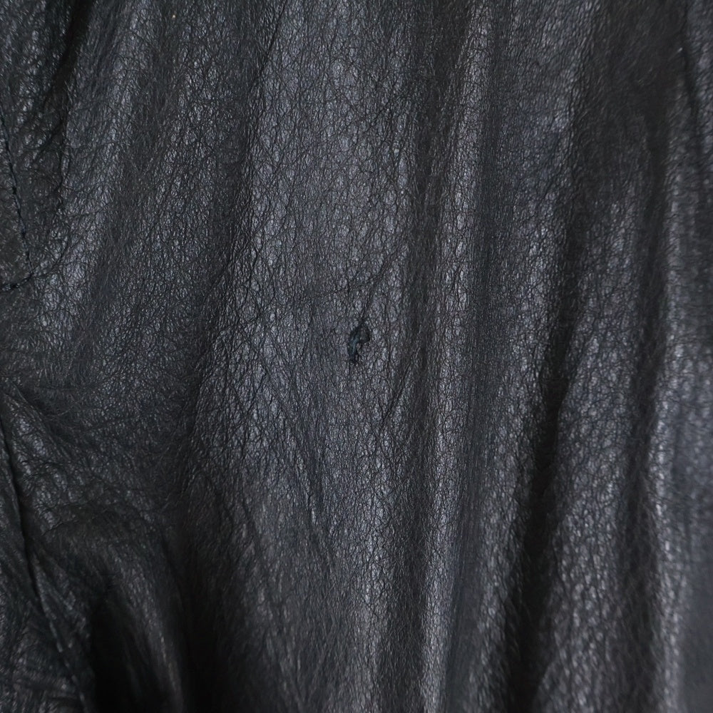 EMMETI(エンメティ) JURI ユリ ラムスキン レザーシングルライダースジャケット ブラック