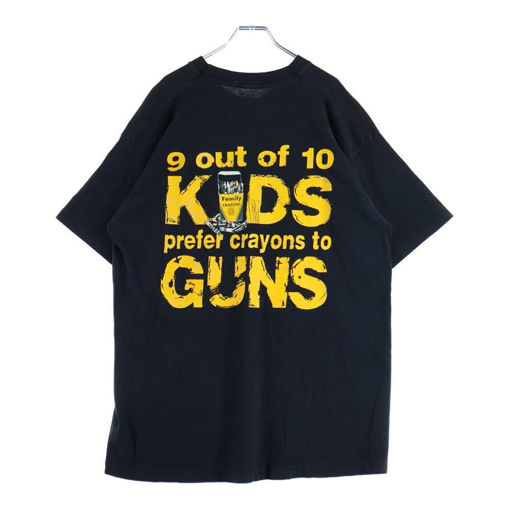 VINTAGE(ヴィンテージ) 90's PEARL JAM choices パールジャム チョイスズ イエローテキスト プリント半袖Tシャツ カットソー ブラック