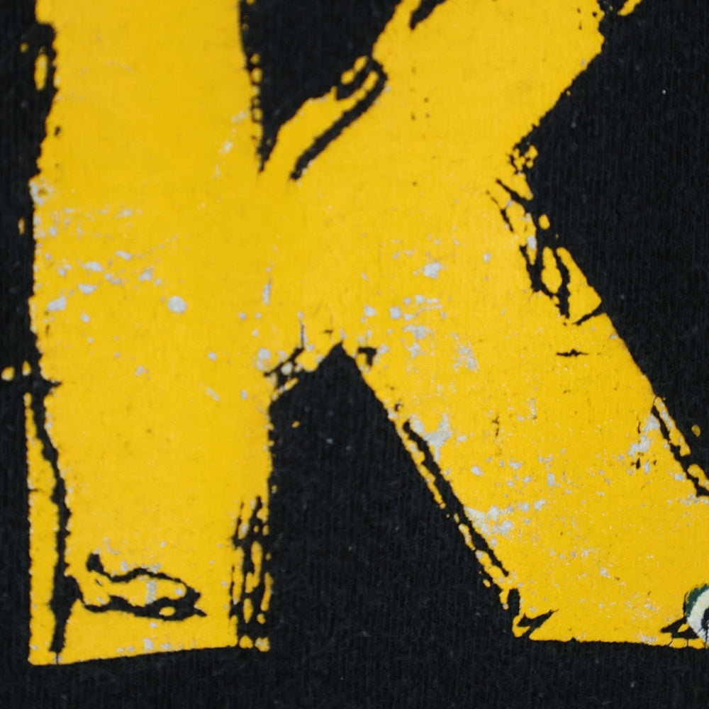 VINTAGE(ヴィンテージ) 90's PEARL JAM choices パールジャム チョイスズ イエローテキスト プリント半袖Tシャツ カットソー ブラック