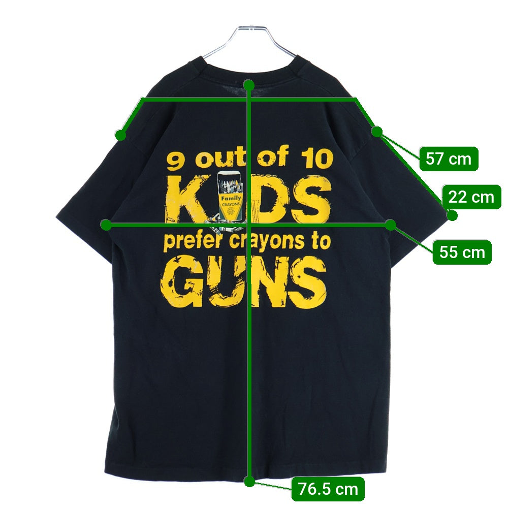 VINTAGE(ヴィンテージ) 90's PEARL JAM choices パールジャム チョイスズ イエローテキスト プリント半袖Tシャツ カットソー ブラック