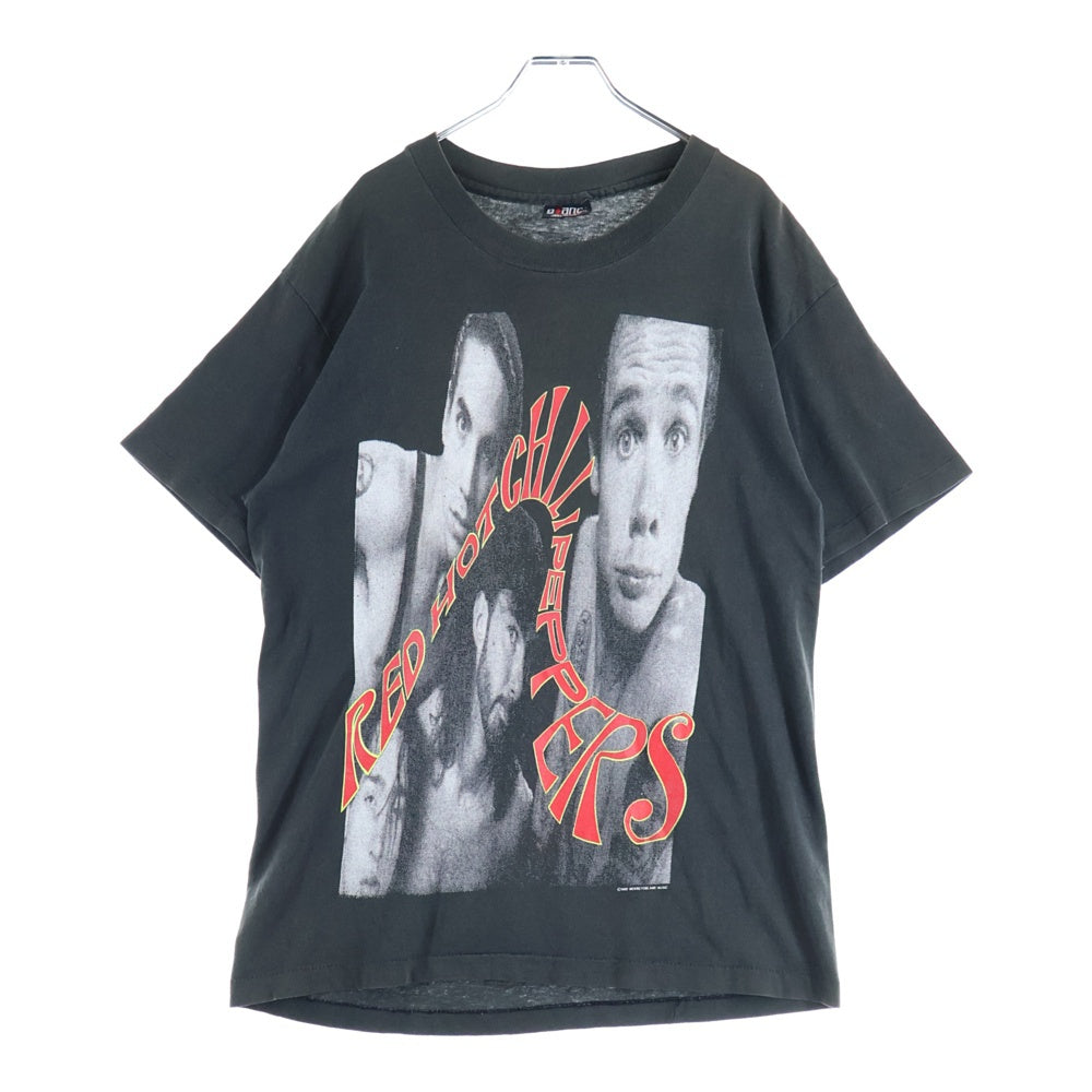 VINTAGE(ヴィンテージ) 90's RED HOT CHILI PEPPERS 1990 MEMBER PORTRAIT GIANT レッドホットチリペッパーズ メンバーポートレート プリント半袖Tシャツ カットソー ブラック