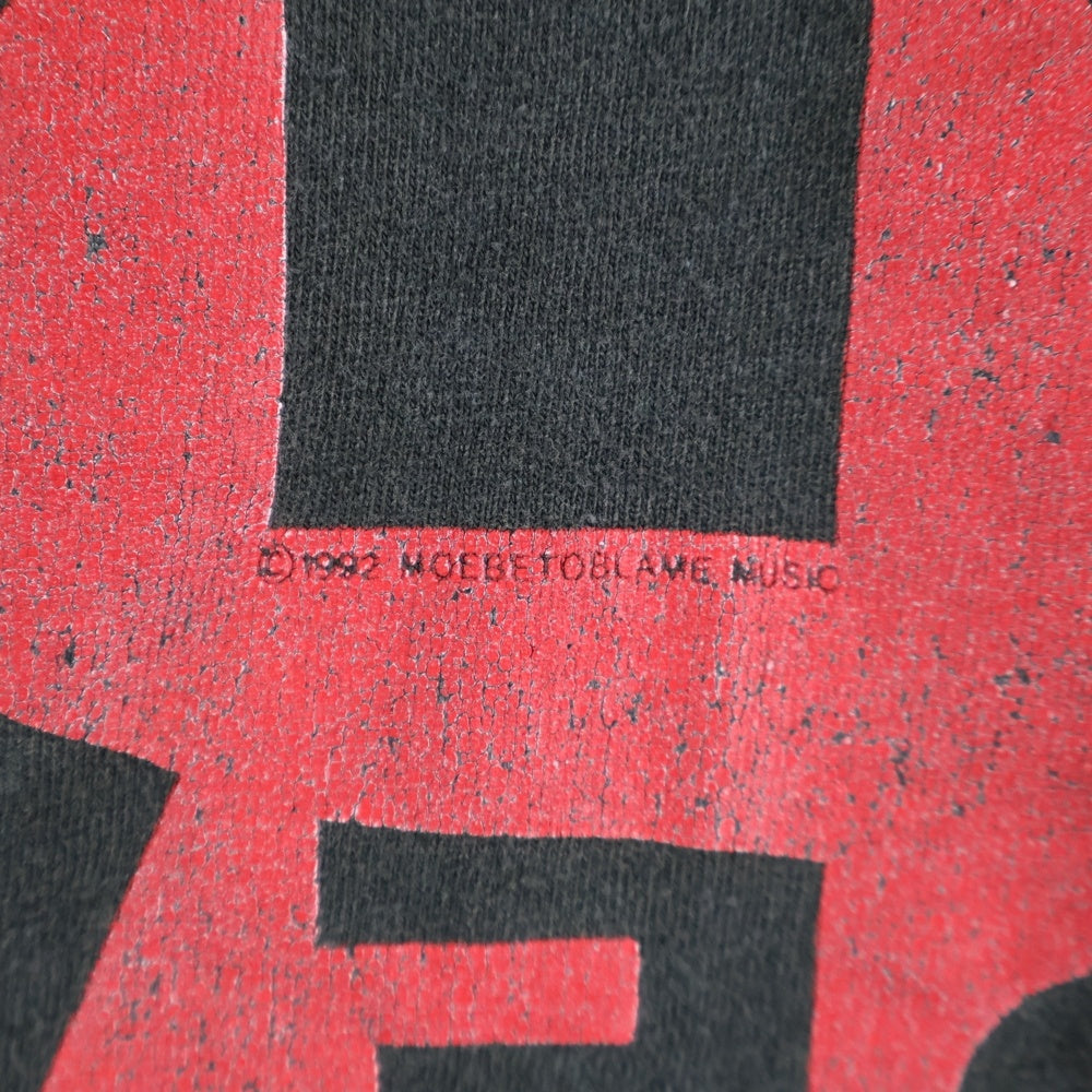 VINTAGE(ヴィンテージ) 90's RED HOT CHILI PEPPERS 1990 MEMBER PORTRAIT GIANT レッドホットチリペッパーズ メンバーポートレート プリント半袖Tシャツ カットソー ブラック