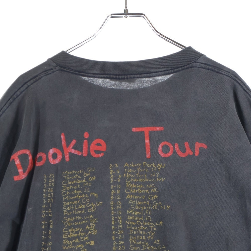 VINTAGE(ヴィンテージ) 90's GREEN DAY 1994 DOOKIE TOUR グリーンデイ ドゥーキーツアー プリント半袖Tシャツ カットソー ブラック