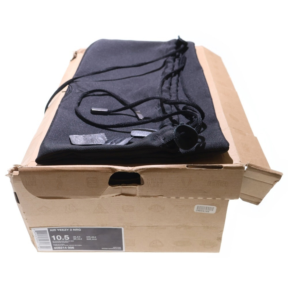 NIKE(ナイキ) 【観賞用2012年製】 AIR YEEZY 2 NRG SOLAR RED 508214-006 カニエウエスト エアイージー2 ソーラーレッド ハイカットスニーカー US10.5/28.5cm ブラック