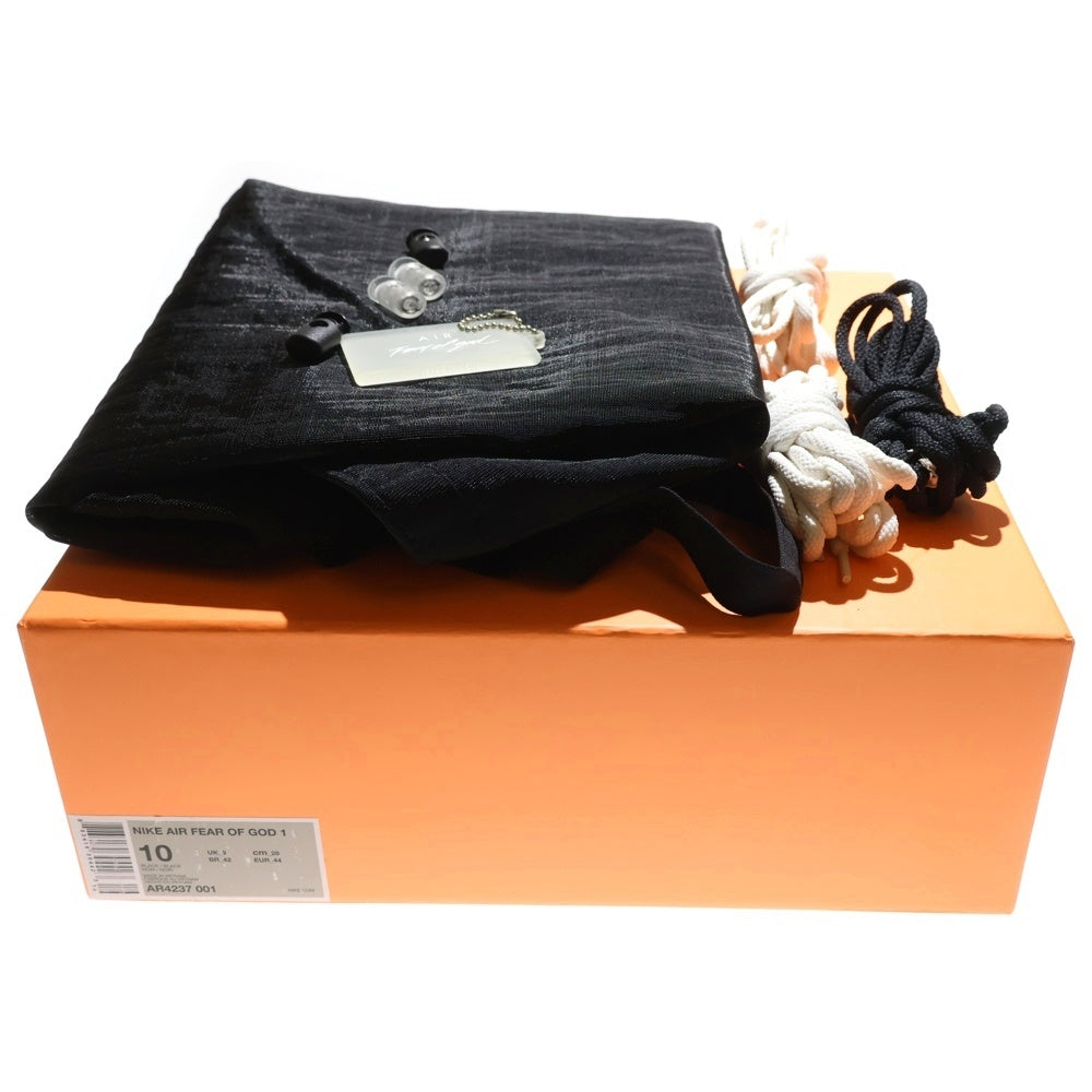 NIKE(ナイキ) AIR FEAR OF GOD 1 AR4237-001 エアフィアオブゴッド1 ハイカットスニーカー ブラック/ホワイト US10/28cm