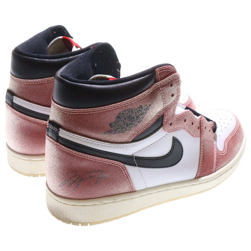 NIKE(ナイキ) ×Trophy Room AIR JORDAN 1 RETRO HIGH OG SP F&F DA2728-100 トロフィールーム エアジョーダン シカゴ フレンズ&ファミリー ハイカットスニーカー