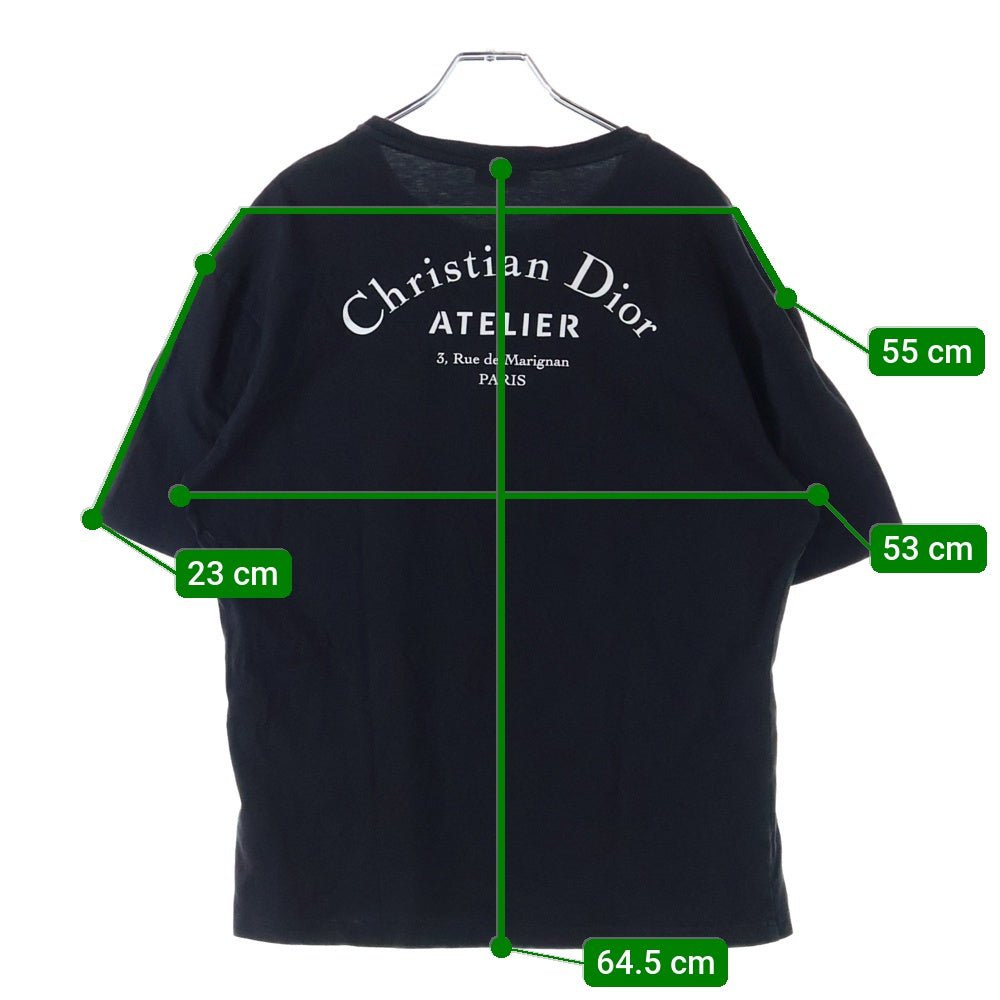 Christian Dior(クリスチャンディオール) Atelier T-Shirt 半袖Tシャツ カットソー ブラック 863J621I0533