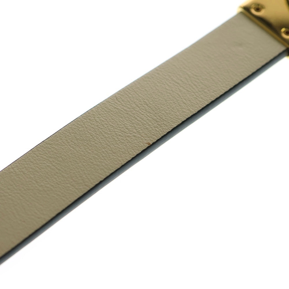 DIOR(ディオール) CDロゴ リバーシブル ベルト レディース ブラック/ゴールド