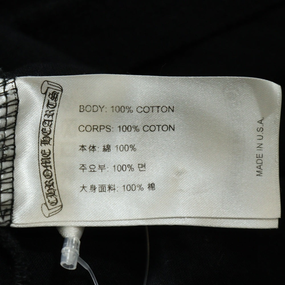 CHROME HEARTS(クロムハーツ) CEM CRS LS マルチセメタリークロスプリント長袖Tシャツ カットソー ブラック