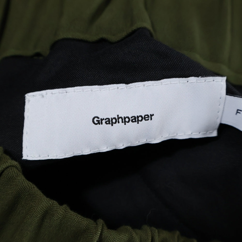Graphpaper(グラフペーパー) Suvin Double Weave Chef Pants スビンダブルウィーブシェフパンツ カーキ GM233-40089B