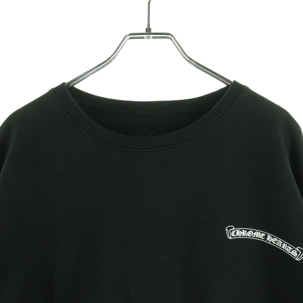 CHROME HEARTS(クロムハーツ) SWTSHRT PLVR バックヴァインダガープリントスウェット クルーネックシャツ ブラック