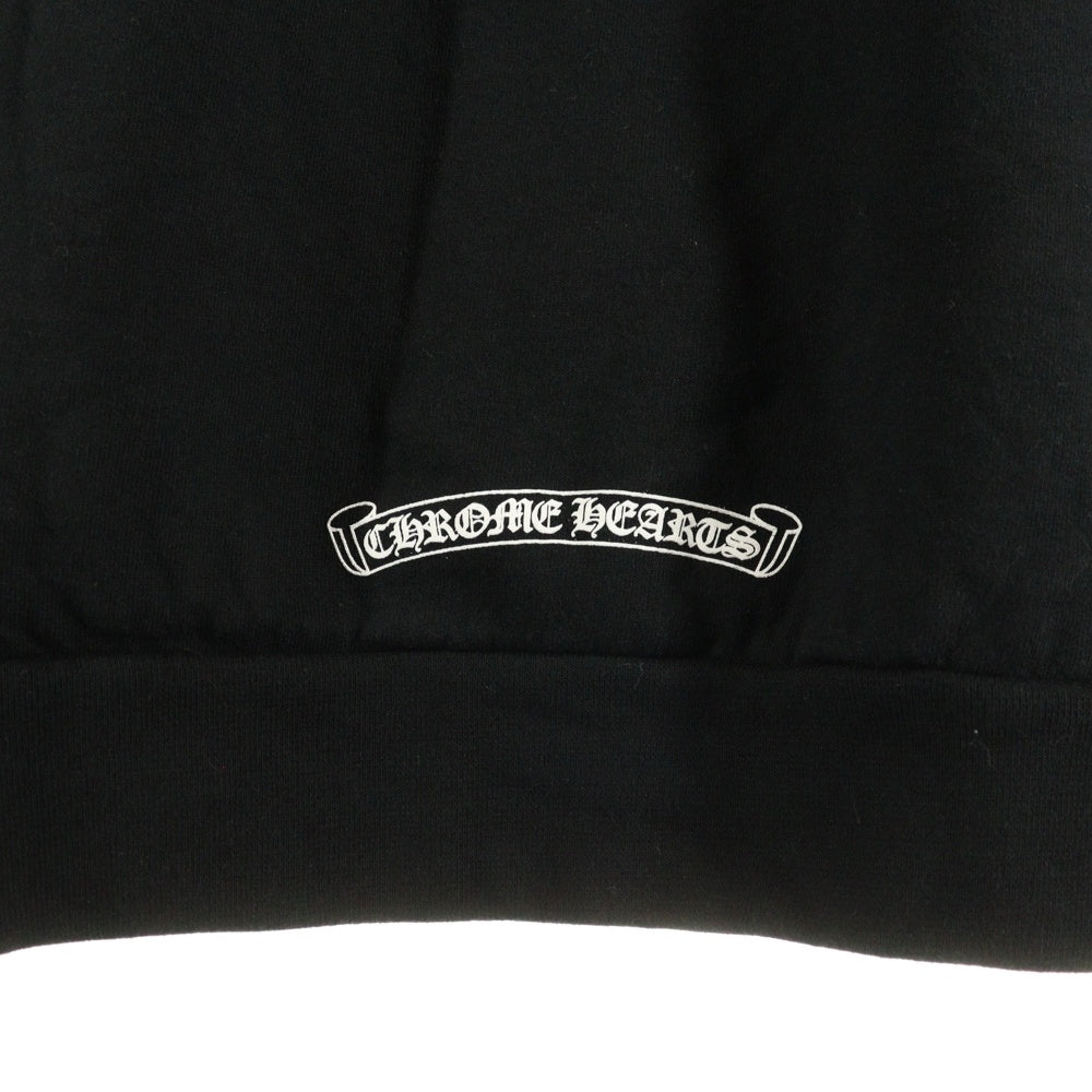 CHROME HEARTS(クロムハーツ) SWTSHRT PLVR ネックロゴ クルーネックスウェットトレーナー ブラック