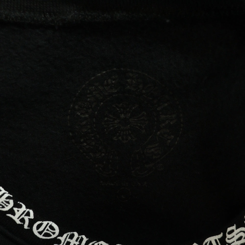 CHROME HEARTS(クロムハーツ) SWTSHRT PLVR ネックロゴ クルーネックスウェットトレーナー ブラック