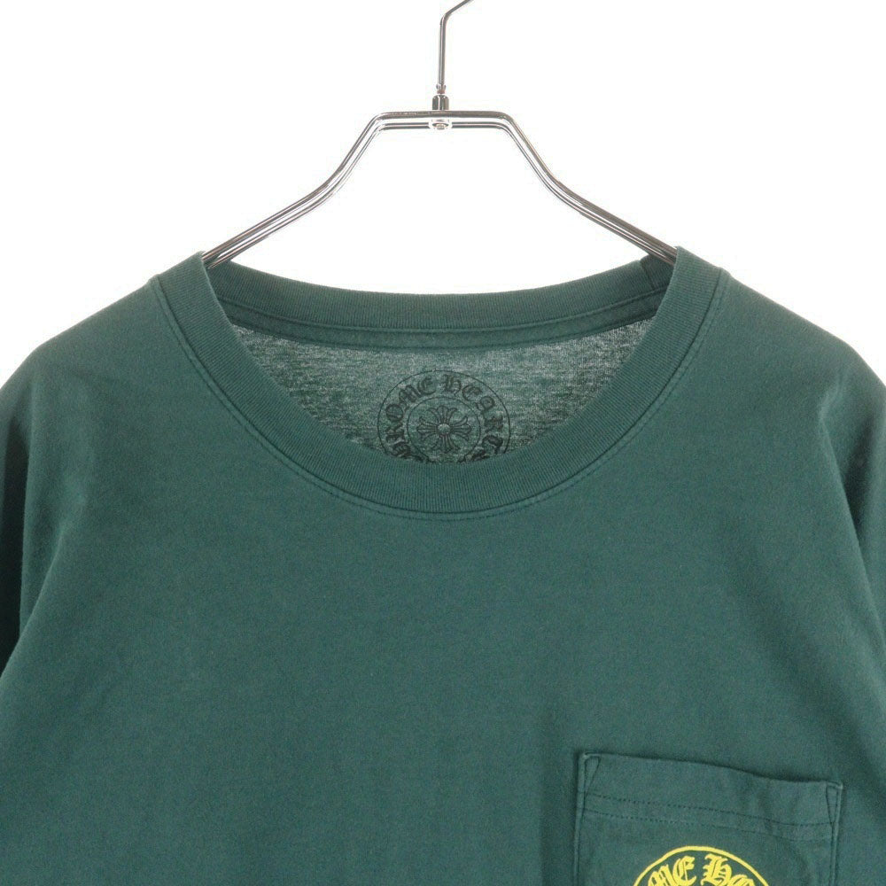 CHROME HEARTS(クロムハーツ) HORSESHOE LS TEE ホースシュープリント長袖Tシャツ カットソー グリーン/イエロー