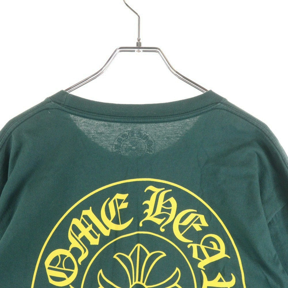 CHROME HEARTS(クロムハーツ) HORSESHOE LS TEE ホースシュープリント長袖Tシャツ カットソー グリーン/イエロー