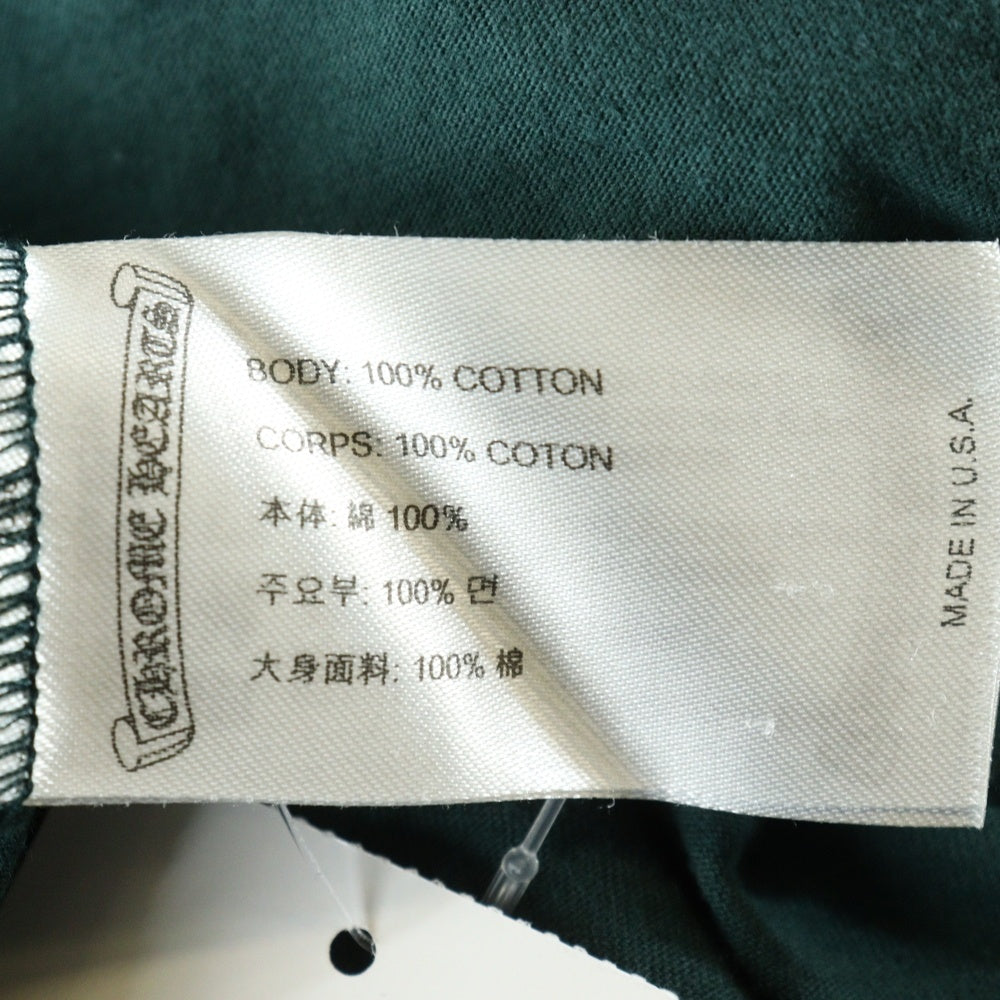 CHROME HEARTS(クロムハーツ) HORSESHOE LS TEE ホースシュープリント長袖Tシャツ カットソー グリーン/イエロー