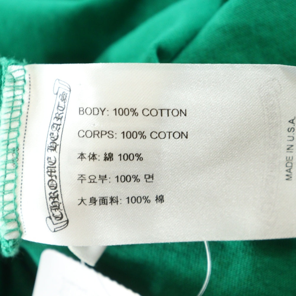 CHROME HEARTS(クロムハーツ) CH L S 1 バックホースシュープリント 長袖Tシャツ カットソー グリーン/オレンジ