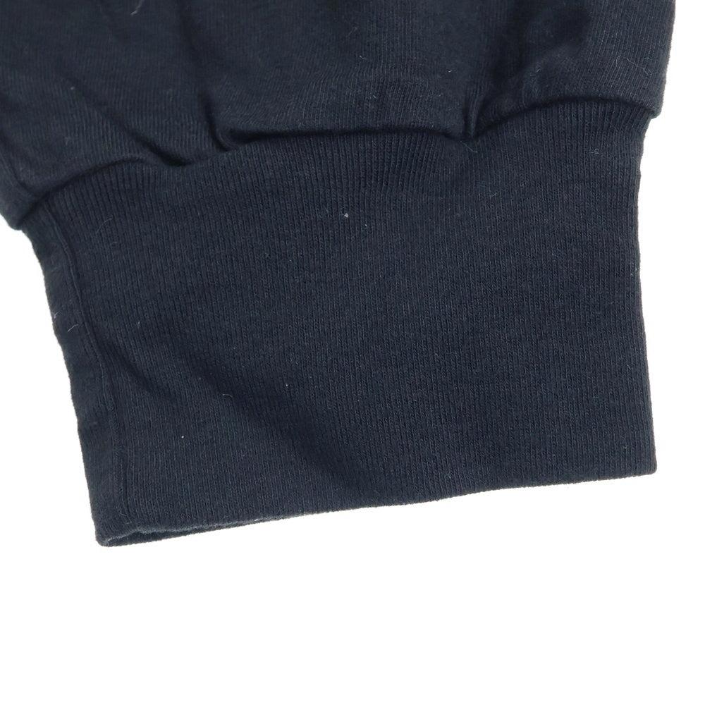 CHROME HEARTS(クロムハーツ) CH T-SHRT 1 ネックロゴプリント クルーネック長袖Tシャツ ブラック/ブルー