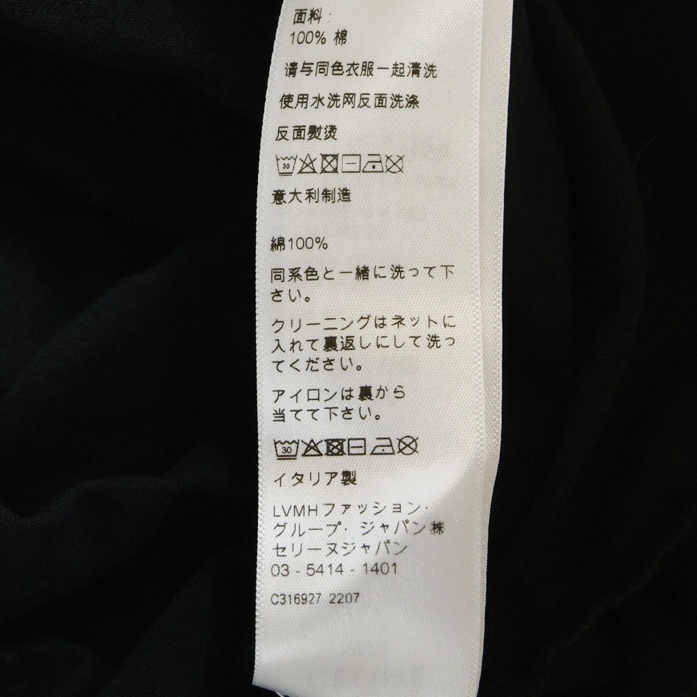 CELINE(セリーヌ) 22SS Gradient Logo Print Cotton Tee 2X10B671Q グラデーション ロゴ クルーネック半袖Tシャツカットソー ブラック