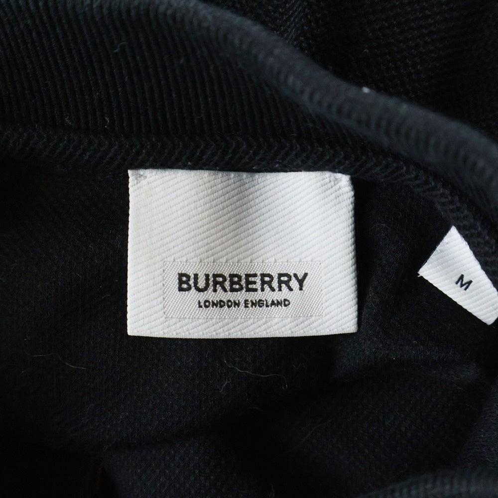 BURBERRY(バーバリー) TBロゴ刺繍 半袖ポロシャツ カットソー ブラック 8017003