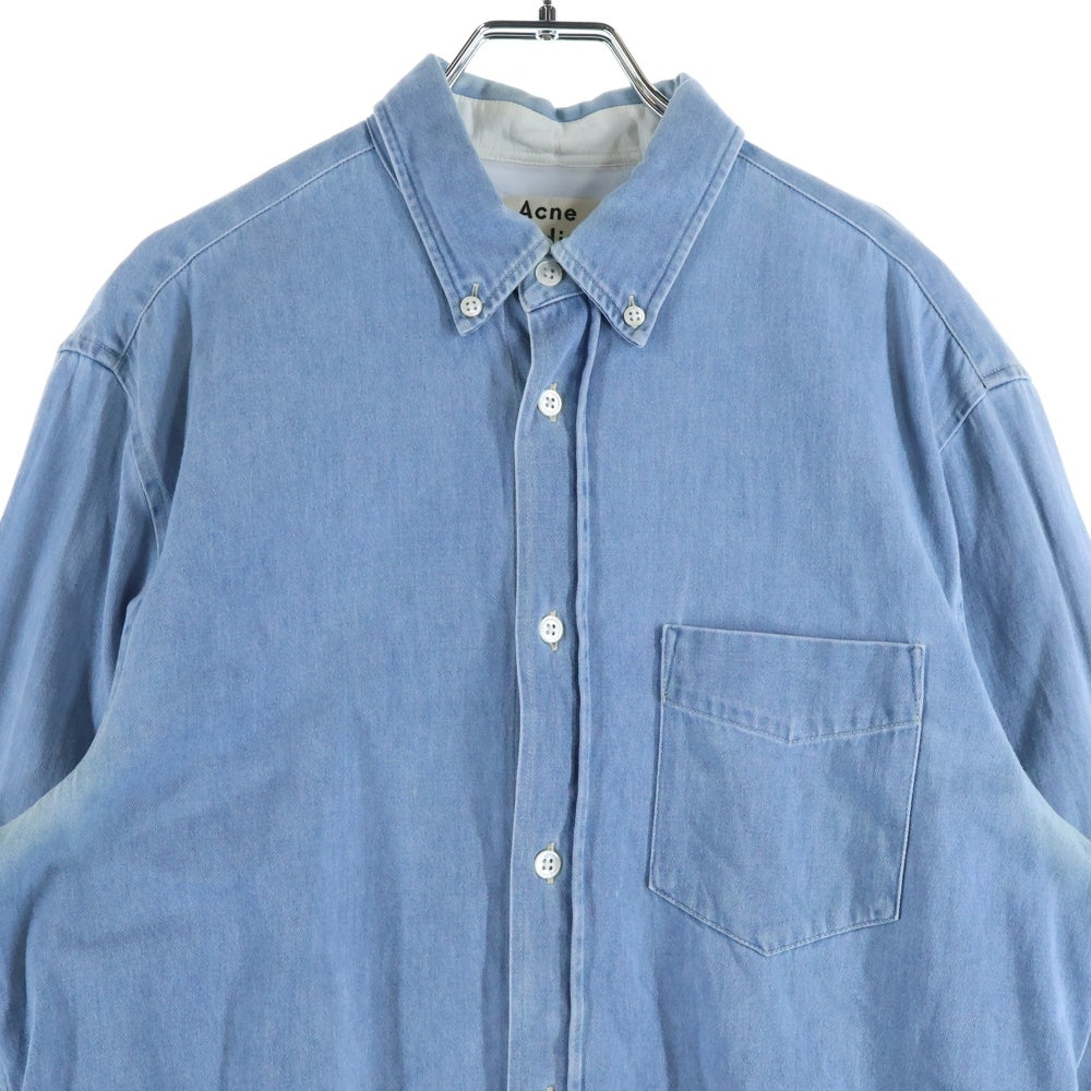 Acne Studios(アクネ ストゥディオズ) 14AW ISHERWOOD DEN デニムボタンダウン長袖シャツ インディゴ