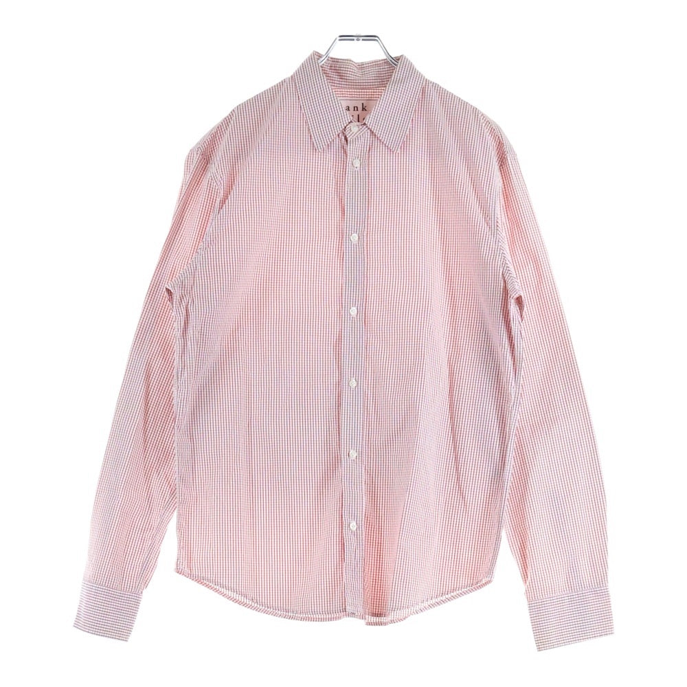 Frank&Eileen(フランクアンドアイリーン) チェック レギュラーカラー 長袖シャツ コットン レッド