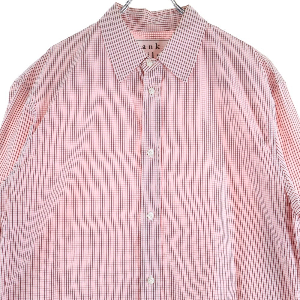 Frank&Eileen(フランクアンドアイリーン) チェック レギュラーカラー 長袖シャツ コットン レッド