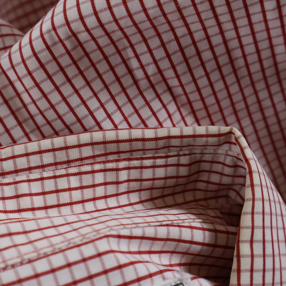 Frank&Eileen(フランクアンドアイリーン) チェック レギュラーカラー 長袖シャツ コットン レッド