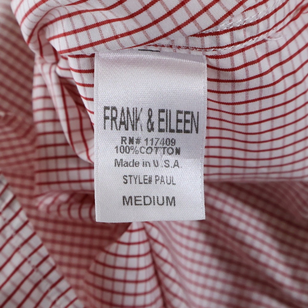 Frank&Eileen(フランクアンドアイリーン) チェック レギュラーカラー 長袖シャツ コットン レッド