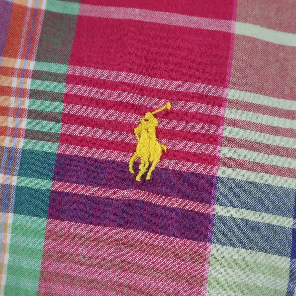 POLO RALPH LAUREN(ポロラルフローレン) チェック ボタンダウン長袖シャツ コットン マルチカラー