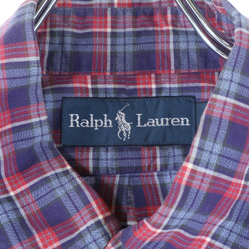 POLO RALPH LAUREN(ポロラルフローレン) チェック ボタンダウン長袖シャツ コットン マルチカラー