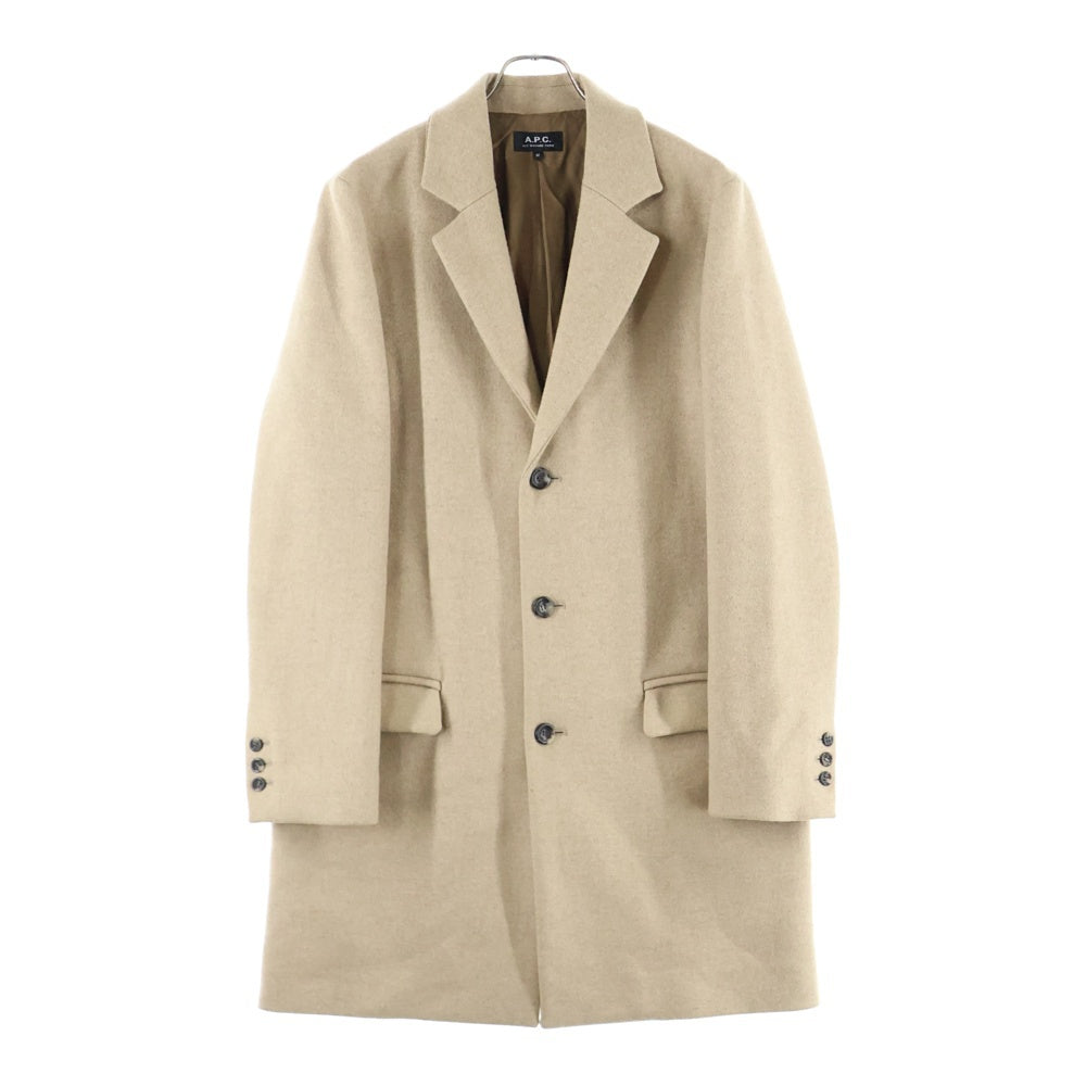 A.P.C(アーペーセー) ウールチェスターコート キャメル 24156-1-27181